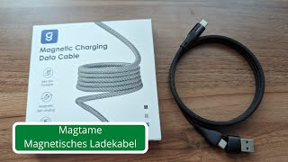 Magtame magnetisches Ladekabel und Datenkabel - iPhone und USB-C zu USB-C und USB-A - Schnellladen!