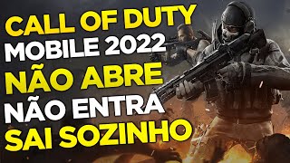 COMO FAZER o CALL OF DUTY MOBILE PARAR de SAIR SOZINHO e NÃO ABRE, NÃO ENTRA no CELULAR