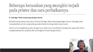 Perawatan dan Perbaikan Printer