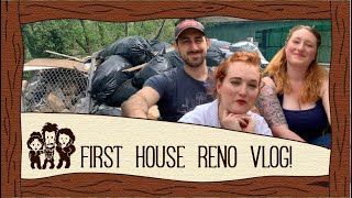 Polyamorous Home Reno Vlog 1! (Mostly Demolition and Trash Piles!)