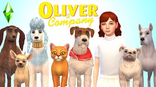 Oliver, Dodger, Jenny, Georgette And The Dog Gang [Oliver & Company] : Create a Sim I Sims 4