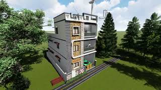 3D Animation / Walkthrough /Exterior Elevation/5BHK