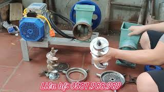 máy xay đạm cá ủ men cho heo, cối đùn 42 52 giá rẻ - 0787.988.989