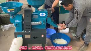 chạy test máy xát gạo 2 chức năng năng suất 300kg/h - 0587.988.989