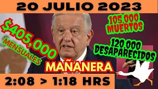 💩🐣 Conferencia de prensa matutina *Jueves 20 de Julio 2023* Presidente AMLO de 2:08 a 1:18.