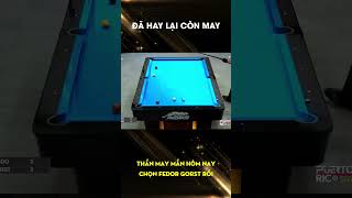 Vừa hay lại còn có thần may mắn thì chịu #shorts  #billiardpoolvn #billiardvn