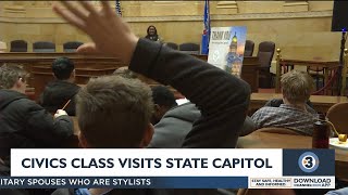 West High School’s civics class takes a field trip to the Wisconsin State Capitol