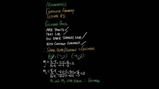 MATHEMATICS || Gradients & Collinear Points || Coordinate Geometry | Lecture 5 | #maths