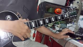 KNIGHT LES PAUL COPY RAW DEMO WITH ANALOG PEDAL DISTORTION. FOR YOU TO JUDGE BEFORE BUYING.