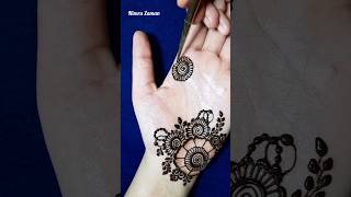 #shorts Front hand mehndi design simple #mehndi #mehndidesigns #henna