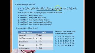 SOAL PEMBAHASAN HUKUM TAJWID PAI SMA/SMK Kurikulum 2013 Kelas 10.  QS.al-Hujurat/49: 10.