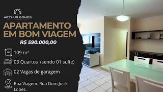 Apartamento à venda em Boa Viagem - 03 Quartos e 109 m² - Edf Boulevard Saint Denis