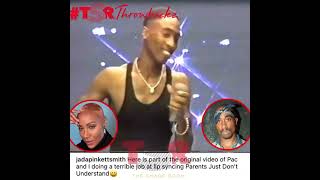 Jada pinkett shares throwback of 2pac and her lip syncing 😥#shorts #celebritynews #trending