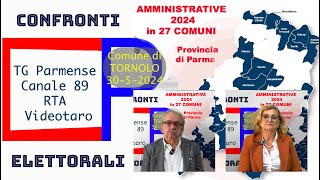 TORNOLO al voto  2024 confronto elettorale tra i candidati sindaci Augusta Bruschi e Renzo Lusardi