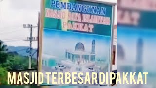 gotong royong pembangunan masjid raya di pakkat walaupun hujan #pakkat #humbang Hasundutan