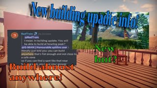 A Little Bit of Some New Building Update Info! | Roblox The Wild West