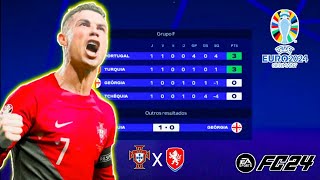 PORTUGAL X REPÚBLICA TCHECA EA FC 24 O TÍTULO QUE CR7 NÃO GANHOU 1 JOGO FASE DE GRUPOS EURO COPA