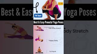 Best & Easy Prenatal Yoga Poses for Better Sleep - Four Yoga Exercises for Pregnant Women #yoga #yt