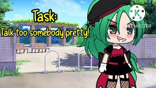 Talk to someone pretty meme // Animation gacha //