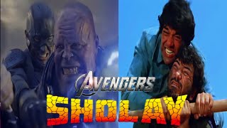 sholay in Avengers | Indian Avengers | wait for end | Manish prajapati edits