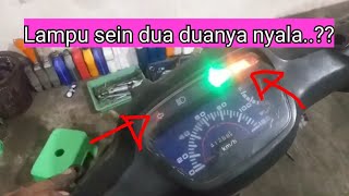 LAMPU SEIN RITING "EROR" KANAN KIRI NYALA BARENG PADA MOTOR LEGENDA DAN SEJENISNYA