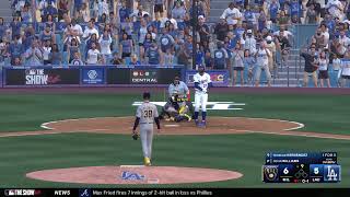 MLB The Show 24 - Franchise - Milwaukee Brewers (53-37) @ Los Angeles Dodgers (54-35) LIVE