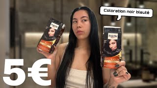 JE TESTE LA COLORATION NOIR BLEUTÉ À 5€ !! C’est incroyable, je valide à 100% !!!