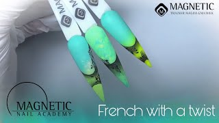 Colourful french with a twist 💅💅💅Nail Art Video Tutorial