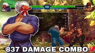 KOF XIII🌶- MR. KARATE 41 HIT COMBO (837 DAMAGE)