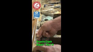 Granite crack repair behind the sink - Part 4 #granite #kitchen #repair