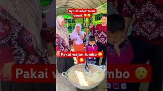 Masak bubur wajan jumbo #shortsvideo #shortsfeed #viral