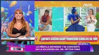 AZUCENA CALVAY Y PANFILA DEFIENDE Y PROMOCIONA LA CLÍNICA DEL DR. FONG