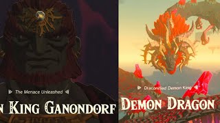 Legend of Zelda Tears of Kingdom Final Boss - Demon king Ganondorf