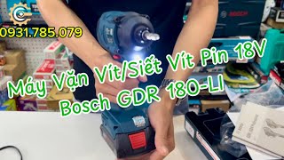 Máy Vặn Vít Pin 18V Bosch GDR 180-LI| 18V Cordless Impact Driver| Công Cụ Máy Móc