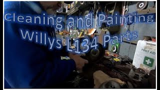 Cleaning and Painting Willys L134 Parts