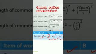 common rafter calculation! #qualitycontrol #construction #viral #shortvideos