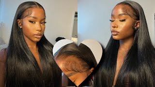 Melt some lace with me | Buss down 13x6 frontal wig detailed install | West Kiss Hair