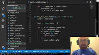 Joel Grus - Advent of Livecoding - 2017 Day 6