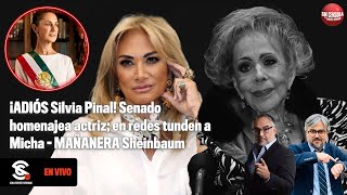 ¡ADIÓS SilviaPinal! #Senado homenajea actriz; en redes tunden a #Micha #MAÑANERA #Sheinbaum 29/11/24