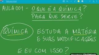 Aula 0001 - A Química é do bem ou é do mal?