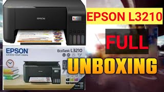 epson l3210 unboxing and setup