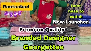 Branded Designer Georgette Sarees💕#onlineshopping #fancysarees #georgette #partywear #newstock ##