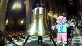 Flat Stanley checks out the New Bells at Notre Dame de Paris