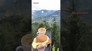 coffe with Himalayas view. #food #coffee #views #weather #mountains #himalayas