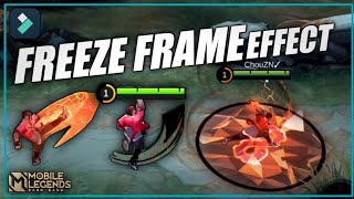 FREEZE FRAME EFFECT!! TikTok TREND | FILMORA 12 | MLBB