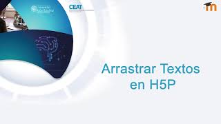 Arrastrar textos en H5P