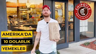 AMERIKA'NIN FAST FOODLARI -  V2 CHIPOTLE | Meksika Mutfağı | $10 Altına Müthiş Burrito 🌯