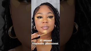 10 second Concealer Placement ✨ #makeup #makeuptutorial #concealer tutorial