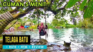 Telaga Batu Pamijahan Bogor | Main ayunan di atas telaga.