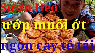 Sườn Heo Ướp Muối Ớt Chiên Ngon Cay Tê Tái...Tuyệt Chiêu Của Mẹ.